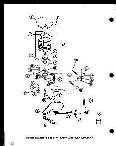 Section 10 Diagram and Parts List for LW1201 P1110510W W Amana Washer