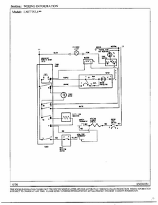 Wiring Information Diagram and Parts List for LNC7731A71  Maytag Dryer