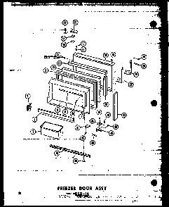 Section 3 Diagram and Parts List for ESRF16-C-P30303-3WC  Amana Refrigerator