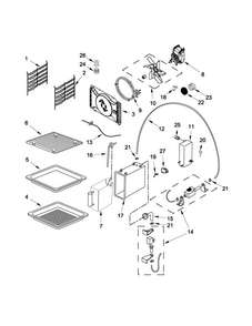 Internal Oven Parts Diagram and Parts List for JBS7524BS0  Jenn-Air Wall Oven