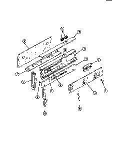 Control Panel Diagram and Parts List for 31GY-3KV  Magic Chef Range