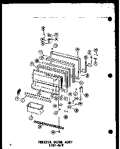 Section 12 Diagram and Parts List for ESRF-16W-AG-P60303-52WG  Amana Refrigerator