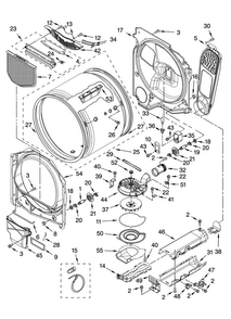 Bulkhead Parts, Optional Parts Diagram and Parts List for MEDB700VQ0  Maytag Dryer