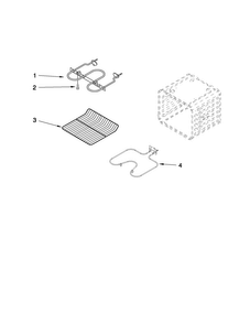 Internal Oven Parts Diagram and Parts List for MMW7530WDW01  Maytag Microwave Oven Combo