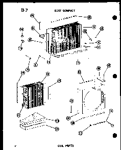 Coil Parts Diagram and Parts List for 11-5J P54336-67R Amana Air Conditioner