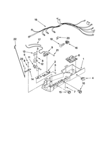 Control Parts Diagram and Parts List for ASD2523WRB00  Amana Refrigerator