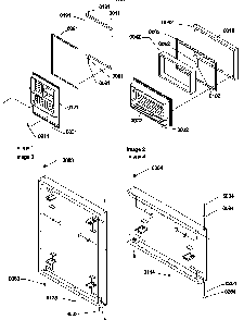 Door Assemblies Diagram and Parts List for TG518SW-P1180903WW  Amana Refrigerator