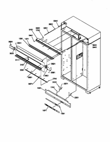Upper Grille & Keyboard Diagram and Parts List for S148DA01-P1305602W  Amana Refrigerator