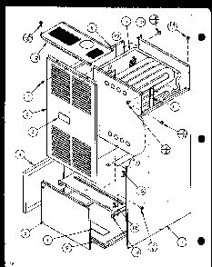 Section 2 Diagram and Parts List for GHI115A50C P6983116F Amana Heater
