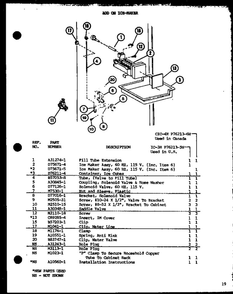 Add On Ice-Maker 2 Diagram and Parts List for IC3-P7621301W-BM  Amana Refrigerator