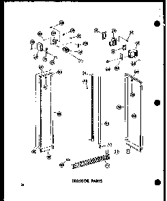 Interior Parts Diagram and Parts List for SD19A-C-P60350-7WC  Amana Refrigerator