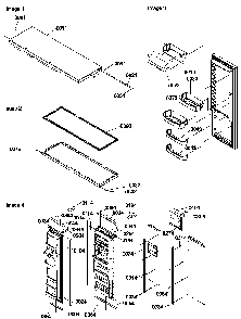 Refrigerator Door, Door Trim And Handles Diagram and Parts List for SBD522VE-P1320303WE  Amana Refrigerator