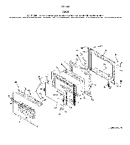 Door Diagram and Parts List for 7904253131A  Kenmore Range