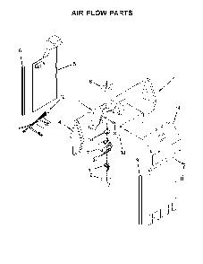 Air Flow Parts Diagram and Parts List for 10641179710  Kenmore Refrigerator