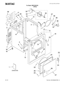 Part Location Diagram of WPW10224856 Whirlpool Panel