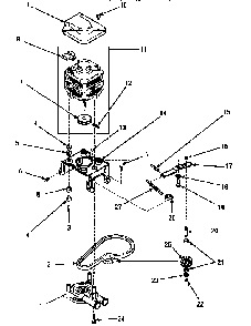 Motor, Pump & Idler Assembly Diagram and Parts List for LW8413W2 LW8413W2A Amana Washer