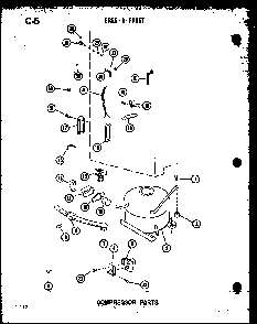 Section 4 Diagram and Parts List for UF22C P60345-72W Amana Freezer