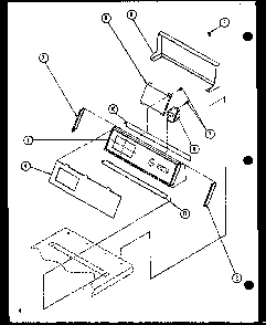 Section 2 Diagram and Parts List for CW9003W P1122805WW Amana Washer