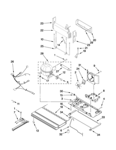 Unit Parts Diagram and Parts List for MFI2067AES6  Maytag Refrigerator