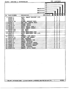 Shelves/accessories Page 2 Diagram and Parts List for HMG191760  Admiral Refrigerator