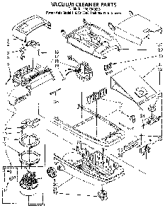 Vacuum Cleaner Diagram and Parts List for 1162040093  Kenmore Canister Vacuum