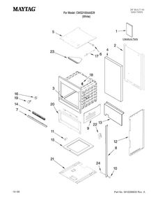 Oven Parts Diagram and Parts List for CWG3100AAE29  Maytag Wall Oven