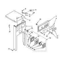 Panel And Control Parts Diagram and Parts List for MTUC7000AWB0  Maytag Trash Compactor