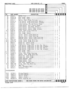 Doors Page 3 Diagram and Parts List for 19404-OC  Admiral Refrigerator