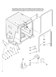 Part Location Diagram of W10169388 Whirlpool DEFLECTOR