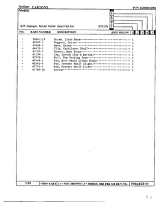 Part Location Diagram of 60341-6 Whirlpool PAD, SHELF