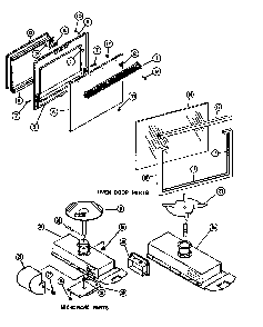 Page 3 Diagram and Parts List for MRR-1000-P8551402S  Amana Microwave Oven Combo