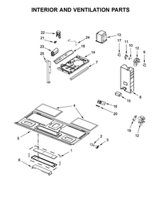 Interior And Ventilation Parts Diagram and Parts List for MMV1174FS0  Maytag Microwave
