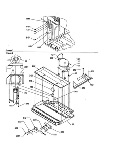 Machine Compartment Diagram and Parts List for BC21VW-P1325016WW  Amana Refrigerator