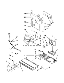Unit Parts Diagram and Parts List for MFI2269VEM9  Maytag Refrigerator