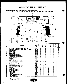 Section 11 Diagram and Parts List for 200C-8R  Amana Air Conditioner