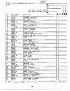 Unit Compartment And System Page 2 Diagram and Parts List for 39824-7A  Admiral Refrigerator