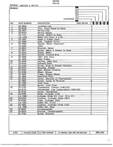 Motor And Drive Page 2 Diagram and Parts List for 8443A  Norge Dryer