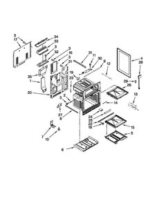 Chassis Parts Diagram and Parts List for MGR6751BDB18  Maytag Range