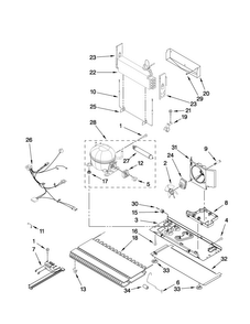 Unit Parts Diagram and Parts List for AFB2234WES5  Amana Refrigerator