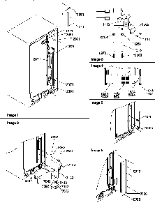 Cabinet Back Diagram and Parts List for SRD327S3W-P1312502WW  Amana Refrigerator