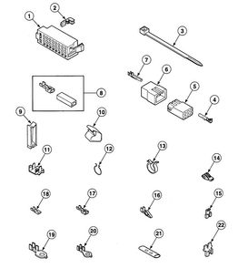 Terminals Diagram and Parts List for SWT021LA  Speed Queen Washer