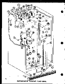 Refrigerator Freezer Functional Diagram and Parts List for SRI19GL-P7745504WL  Amana Refrigerator