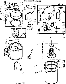 Unit Parts Diagram and Parts List for 11640262  Kenmore Central Vacuum
