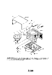 Cabinet Diagram and Parts List for 56569299990  Kenmore Microwave