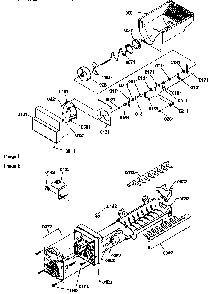Ice Bucket Auger And Ice Maker Parts Diagram and Parts List for SSD21SL-P1193908WL  Amana Refrigerator