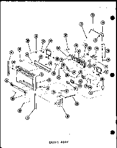Cavity Assy Diagram and Parts List for SRI19W-AG-P60340-24WG  Amana Refrigerator
