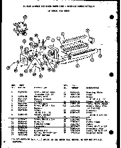 12 Cube Compact Ice Maker Diagram and Parts List for SRI19GL-P7745504WL  Amana Refrigerator