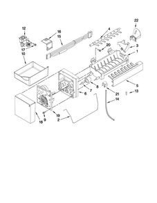Icemaker Parts Diagram and Parts List for JFC2089WTB2  Jenn-Air Refrigerator