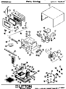 Section 1 Diagram and Parts List for 70 4001 Amana Microwave