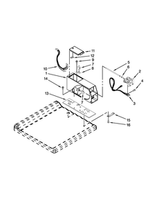Meter Case Parts Diagram and Parts List for MHN30PDBXW0  Maytag Washer